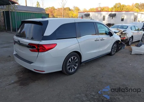 2022 Honda Odyssey Ex-L from USA, damaged, VIN 5FNRL6H71NB052748